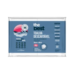 Toalha Descartável The Best 30x40cm | 60g | 100un