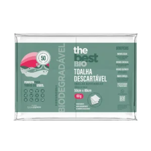 Toalha Descartável The Best Bio 50x80cm | 60g | 50un