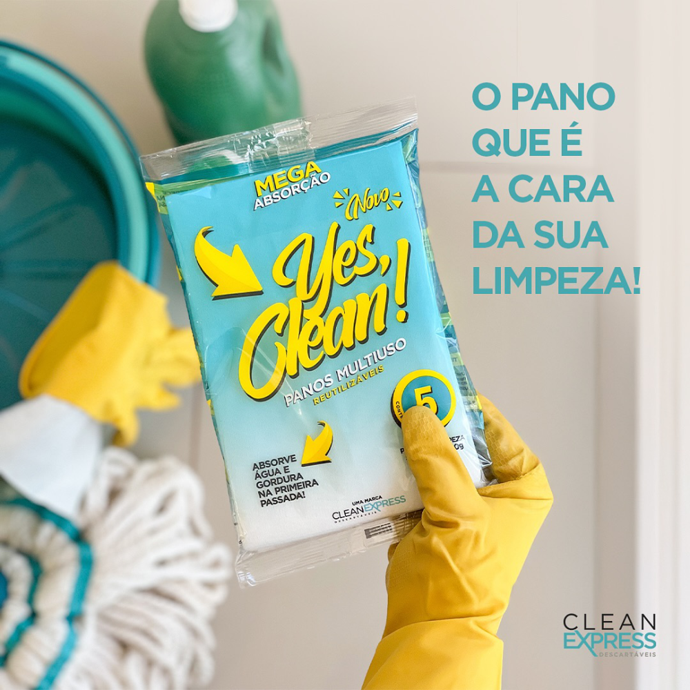Pano Multiuso YES, CLEAN! | 50x40cm | 5un - Imagem 7