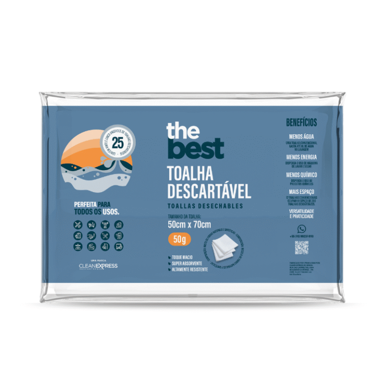 Toalha Descartável The Best 50x70cm | 50g | 25un
